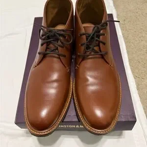 NWT Johnston & Murphy Men\'s Calder  Leather Shoes Mahogany size 12 Men main image 3